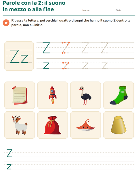 Anteprima della scheda di La lettera della settimana per Scuola dell'infanzia (5-7 anni)