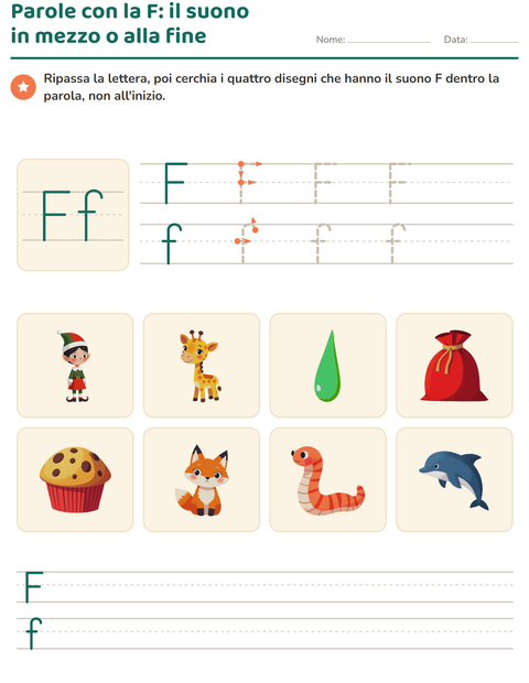 Anteprima della scheda di La lettera della settimana per Scuola dell'infanzia (5-7 anni)