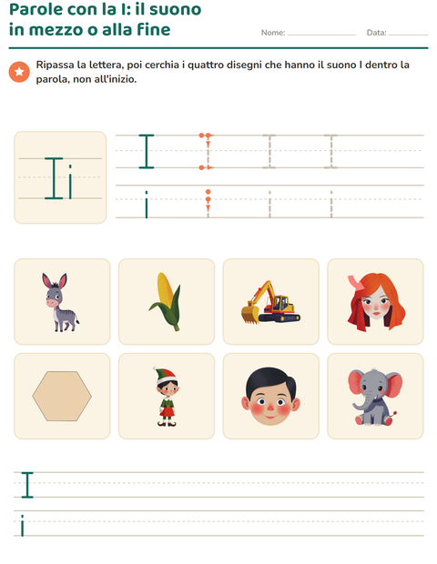 Anteprima della scheda di La lettera della settimana per Scuola dell'infanzia (5-7 anni)