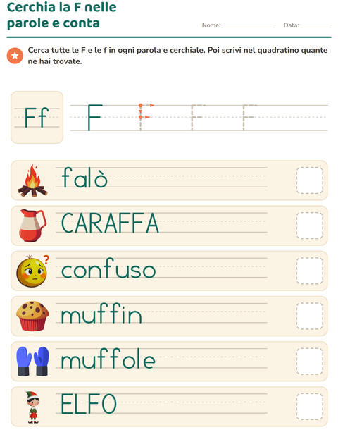 Anteprima della scheda di La lettera della settimana per Scuola dell'infanzia (5-7 anni)