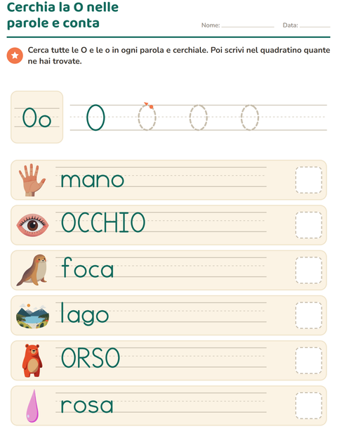 Anteprima della scheda di La lettera della settimana per Scuola dell'infanzia (5-7 anni)