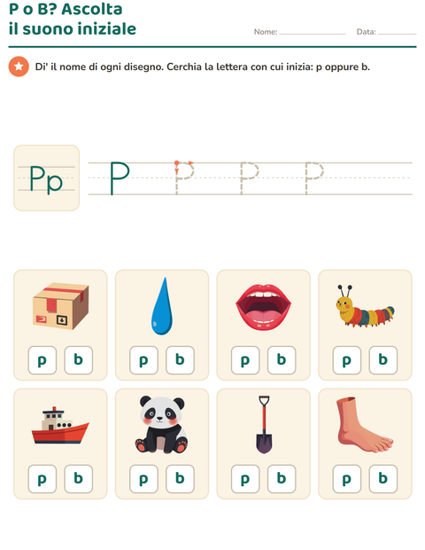 Anteprima della scheda di La lettera della settimana per Scuola dell'infanzia (5-7 anni)