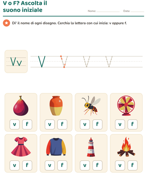 Anteprima della scheda di La lettera della settimana per Scuola dell'infanzia (5-7 anni)