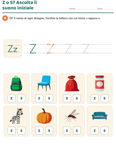 Anteprima della scheda di La lettera della settimana per Scuola dell'infanzia (5-7 anni)