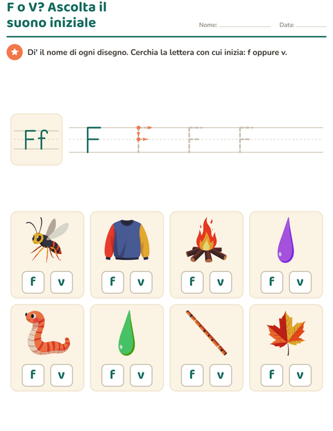 Anteprima della scheda di La lettera della settimana per Scuola dell'infanzia (5-7 anni)