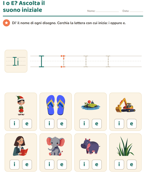Anteprima della scheda di La lettera della settimana per Scuola dell'infanzia (5-7 anni)