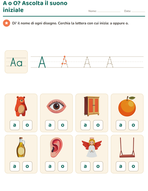 Anteprima della scheda di La lettera della settimana per Scuola dell'infanzia (5-7 anni)