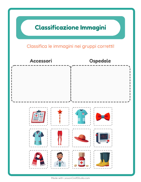 Anteprima della scheda di Ordina Le Immagini per Scuola dell'infanzia (5-7 anni)