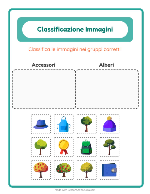 Anteprima della scheda di Ordina Le Immagini per Scuola dell'infanzia (5-7 anni)