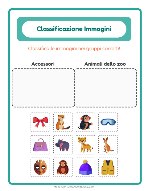 Anteprima della scheda di Ordina Le Immagini per Scuola dell'infanzia (5-7 anni)
