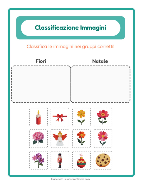 Anteprima della scheda di Ordina Le Immagini per Scuola dell'infanzia (5-7 anni)