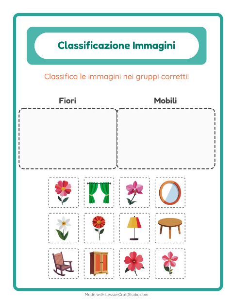 Anteprima della scheda di Ordina Le Immagini per Scuola dell'infanzia (5-7 anni)
