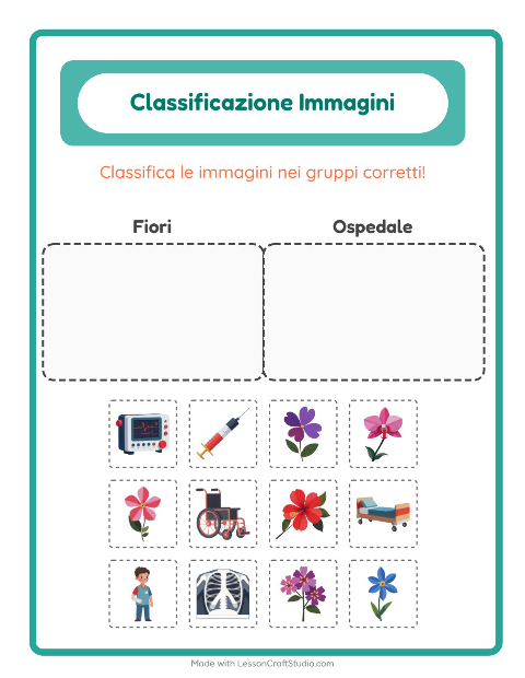 Anteprima della scheda di Ordina Le Immagini per Scuola dell'infanzia (5-7 anni)