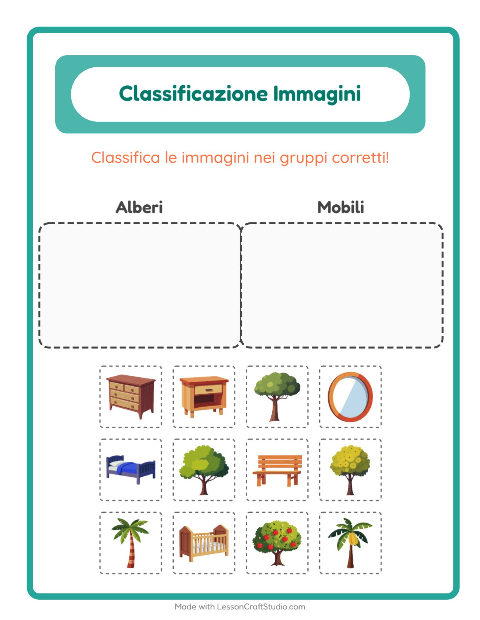 Anteprima della scheda di Ordina Le Immagini per Scuola dell'infanzia (5-7 anni)