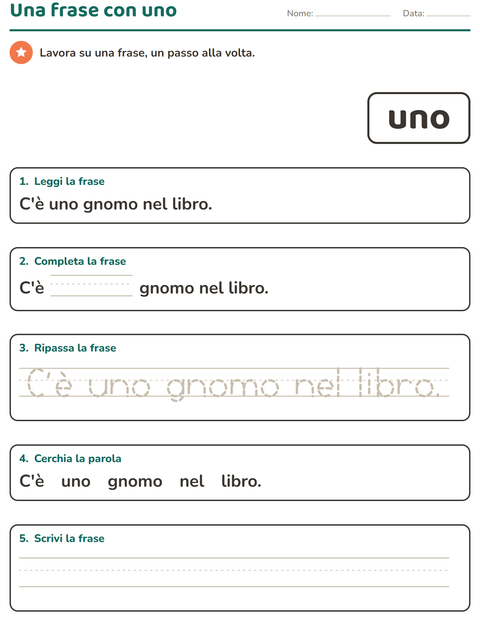 Anteprima della scheda di Parole frequenti per Scuola dell'infanzia (5-7 anni)