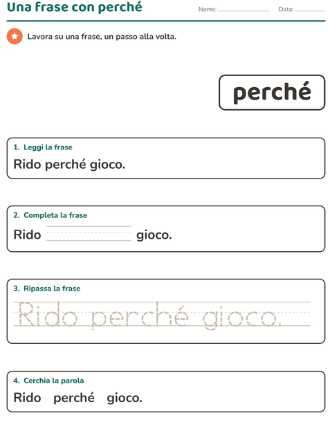 Anteprima della scheda di Parole frequenti per Scuola dell'infanzia (5-7 anni)