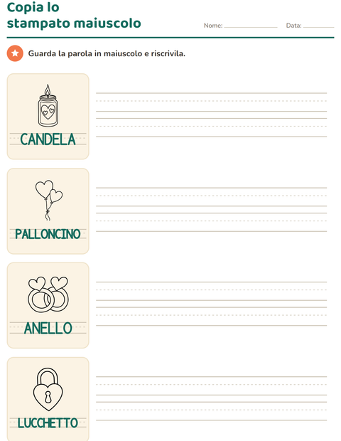 Anteprima della scheda di Parole tratteggiate con San Valentino BN per Scuola dell'infanzia (5-7 anni)