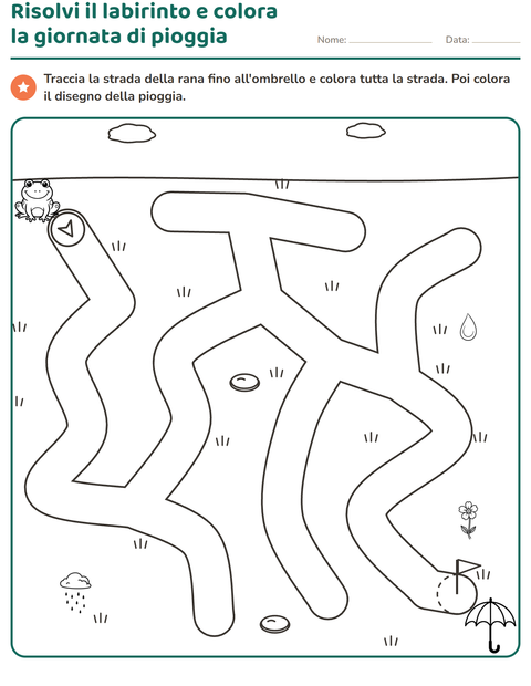 Anteprima della scheda di Percorsi e labirinti per Scuola dell'infanzia (5-7 anni)