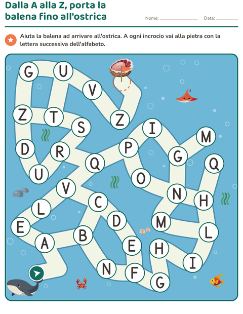 Anteprima della scheda di Percorsi e labirinti per Scuola dell'infanzia (5-7 anni)
