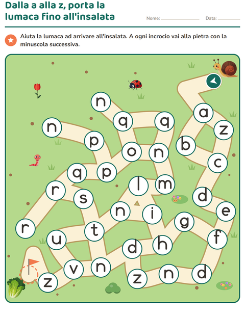 Anteprima della scheda di Percorsi e labirinti per Scuola dell'infanzia (5-7 anni)