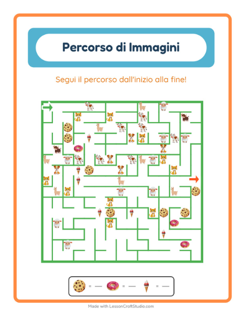 Anteprima della scheda di Percorso Illustrato con Al supermercato per Scuola dell'infanzia (5-7 anni)