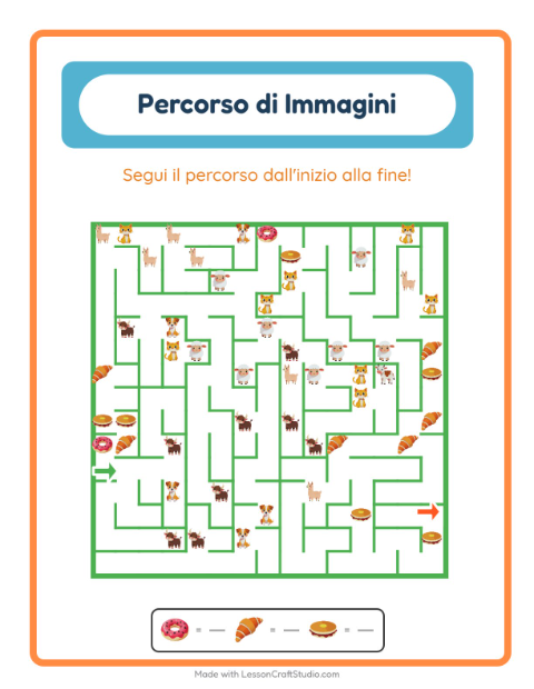 Anteprima della scheda di Percorso Illustrato con Colazione per Scuola dell'infanzia (5-7 anni)