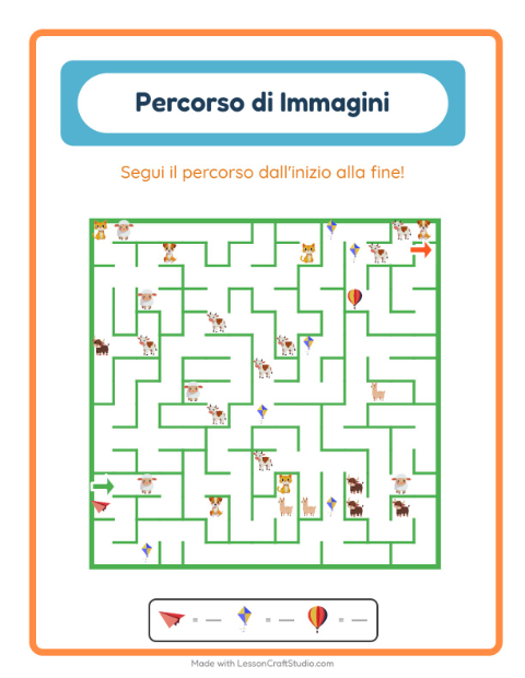 Anteprima della scheda di Percorso Illustrato con Cose che volano per Scuola dell'infanzia (5-7 anni)