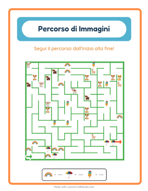 Anteprima della scheda di Percorso Illustrato con Estate per Scuola dell'infanzia (5-7 anni)