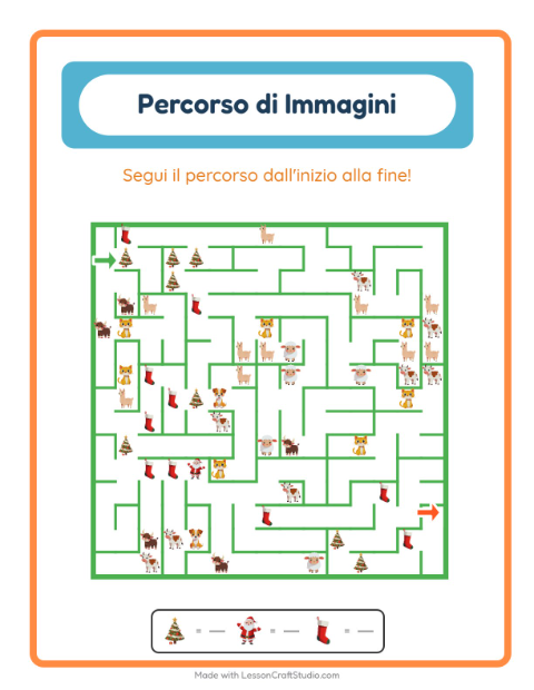 Anteprima della scheda di Percorso Illustrato con Natale per Scuola dell'infanzia (5-7 anni)