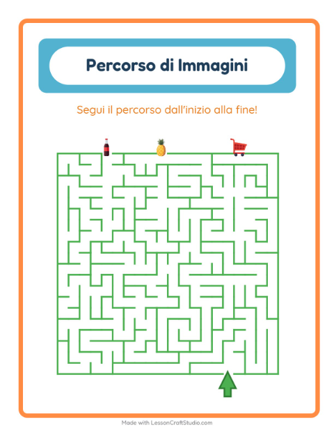 Anteprima della scheda di Percorso Illustrato con Al supermercato per Scuola dell'infanzia (5-7 anni)