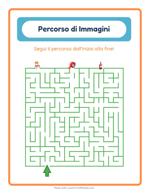 Anteprima della scheda di Percorso Illustrato con Aula per Scuola dell'infanzia (5-7 anni)