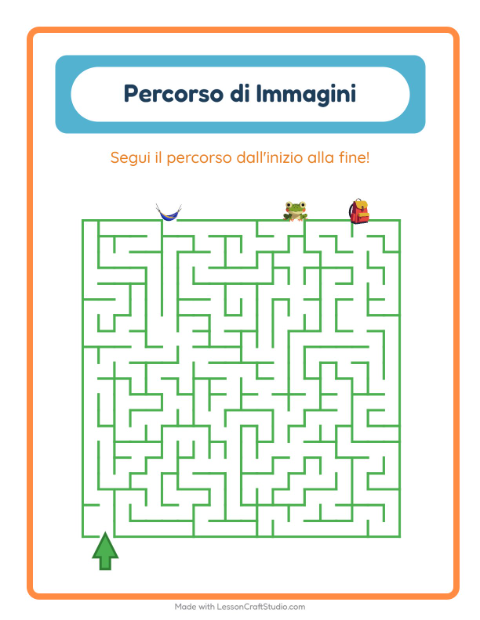 Anteprima della scheda di Percorso Illustrato con Campeggio per Scuola dell'infanzia (5-7 anni)