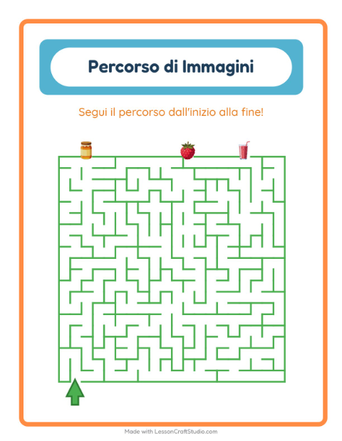 Anteprima della scheda di Percorso Illustrato con Colazione per Scuola dell'infanzia (5-7 anni)