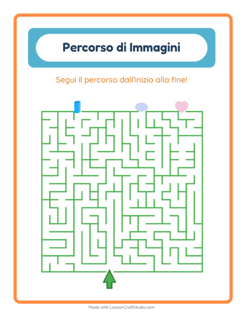 Anteprima della scheda di Percorso Illustrato con Forme per Scuola dell'infanzia (5-7 anni)