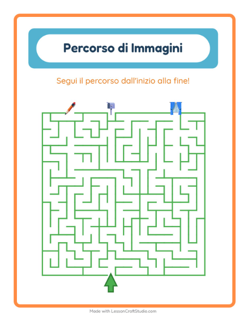 Anteprima della scheda di Percorso Illustrato con In giro per casa per Scuola dell'infanzia (5-7 anni)