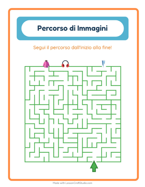 Anteprima della scheda di Percorso Illustrato con Inverno per Scuola dell'infanzia (5-7 anni)