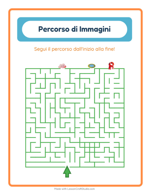 Anteprima della scheda di Percorso Illustrato con Meteo per Scuola dell'infanzia (5-7 anni)