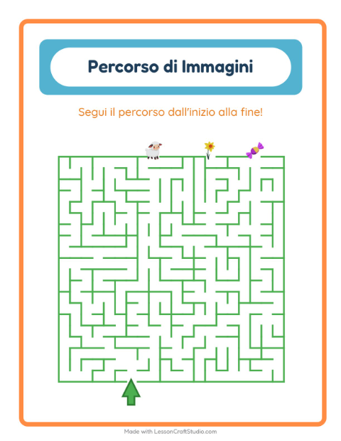 Anteprima della scheda di Percorso Illustrato con Pasqua per Scuola dell'infanzia (5-7 anni)