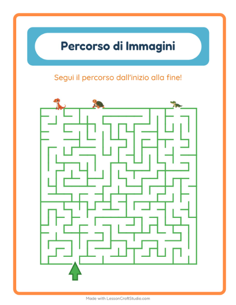 Anteprima della scheda di Percorso Illustrato con Rettili e anfibi per Scuola dell'infanzia (5-7 anni)