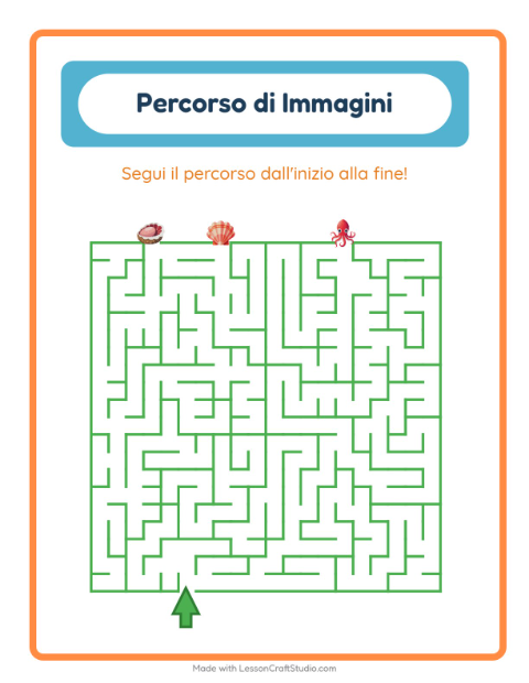 Anteprima della scheda di Percorso Illustrato con Vita oceanica per Scuola dell'infanzia (5-7 anni)