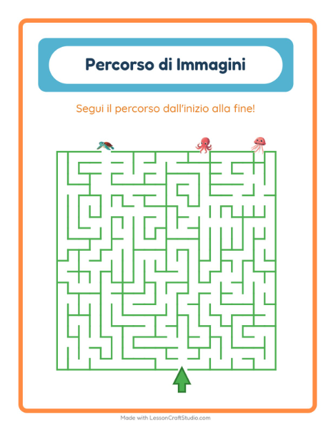Anteprima della scheda di Percorso Illustrato con Vita oceanica per Scuola dell'infanzia (5-7 anni)