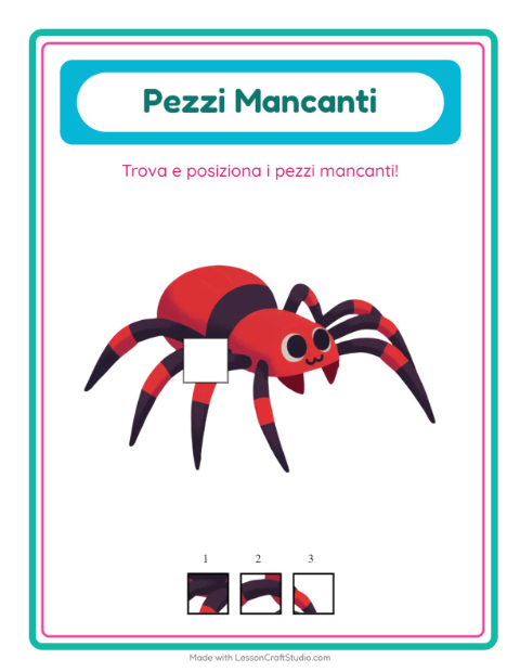 Anteprima della scheda di Pezzi Mancanti con Varie per Scuola dell'infanzia (5-7 anni)