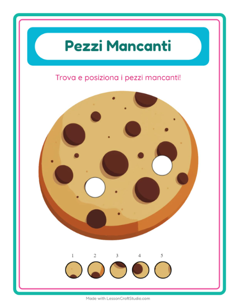 Anteprima della scheda di Pezzi Mancanti con Natale per Scuola dell'infanzia (5-7 anni)