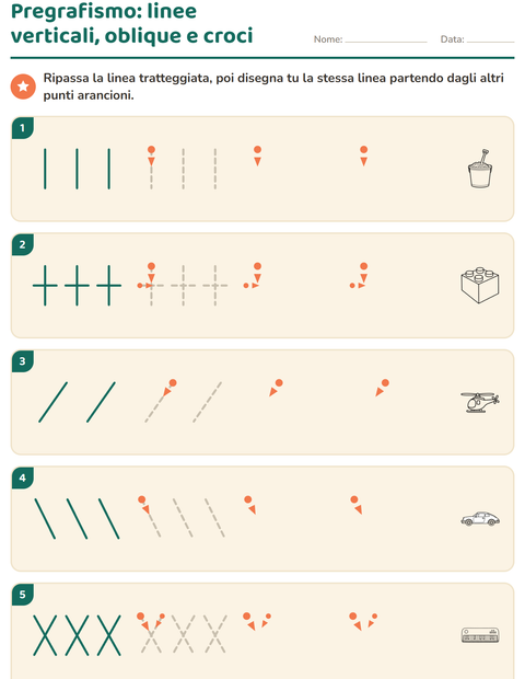 Anteprima della scheda di Pregrafismo con Giocattoli BN 2 per Scuola dell'infanzia (5-7 anni)