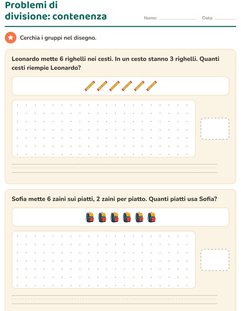 Anteprima della scheda di Problemi con addizioni e sottrazioni con Aula per Scuola primaria classe terza