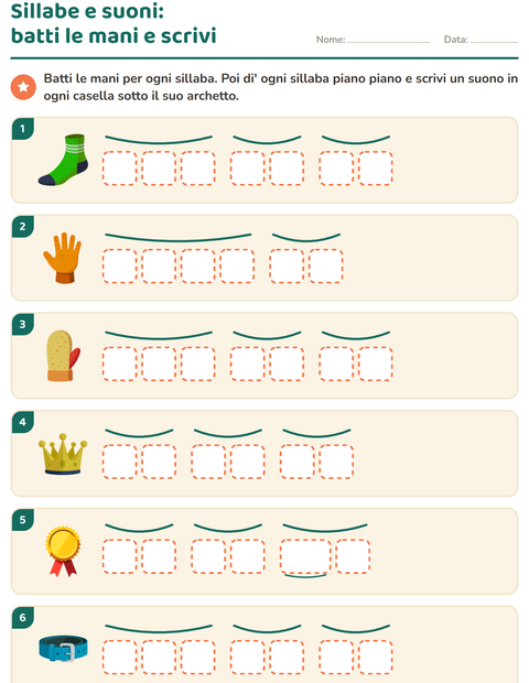 Anteprima della scheda di Scatole dei suoni con Accessori per Scuola primaria classe prima