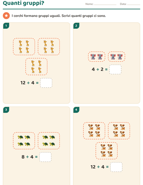 Schieramenti e prime tabelline: la moltiplicazione in classe seconda — 5