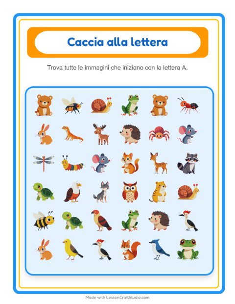 Anteprima della scheda di Trova E Conta con Creature della foresta per Scuola dell'infanzia (3-5 anni)