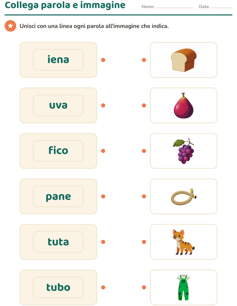 Anteprima della scheda di Vocabolario illustrato per Scuola dell'infanzia (5-7 anni)