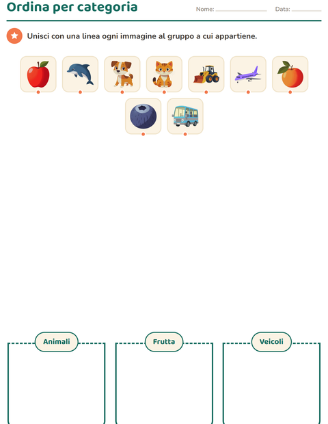 Anteprima della scheda di Vocabolario illustrato per Scuola dell'infanzia (5-7 anni)
